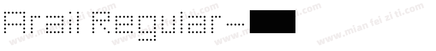 Arail Regular字体转换